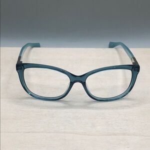 MAX MARA mm1206 Eyeglasses in color YTV 53 -16-140 aqua crystal blue FRAMES ONLY